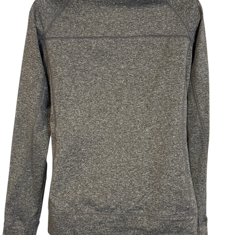 Victoria's Secret Charcoal Heather Quarter-Zip Sweatshirt - Picture 2 of 6